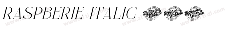 Raspberie Italic字体转换 Raspberie Italic字体转换